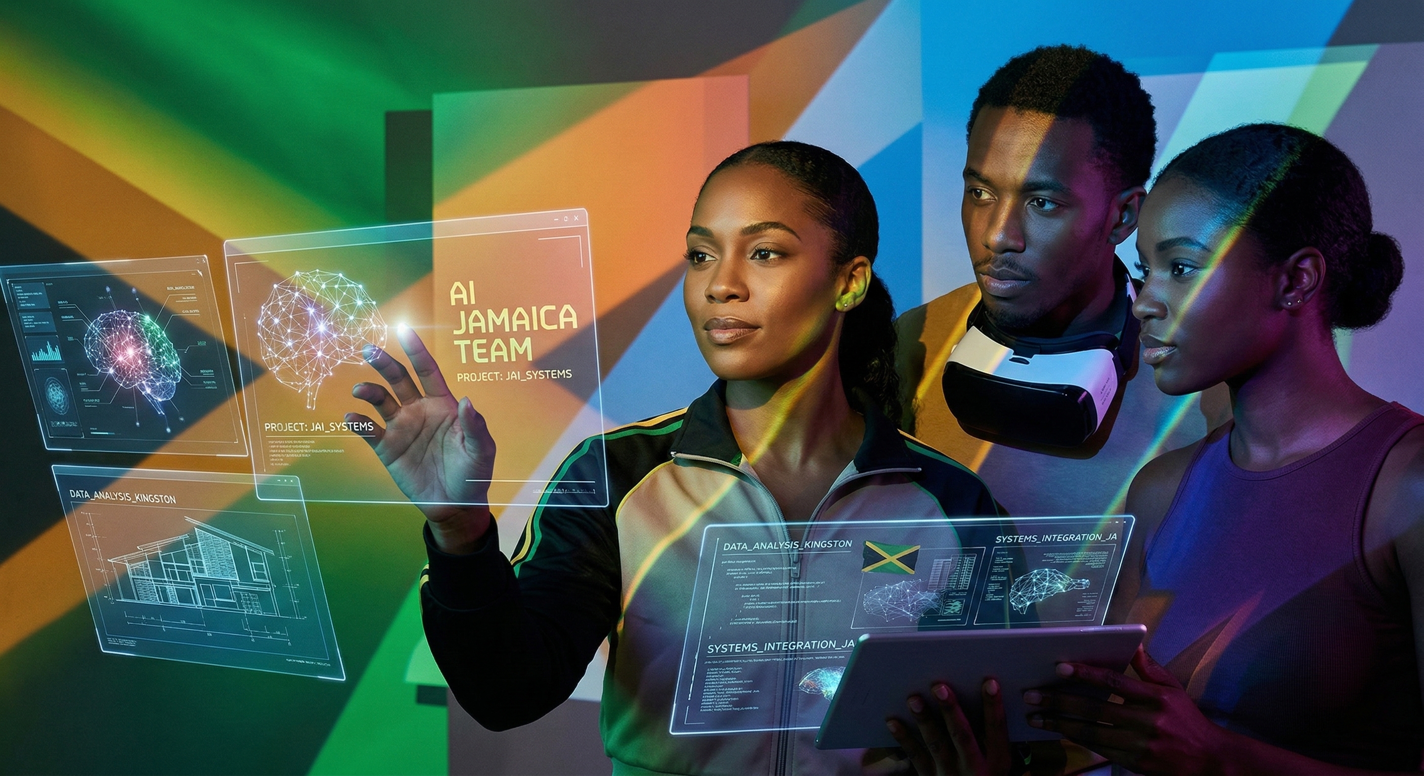 AI Jamaica team at work